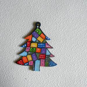 Unique Christmas Ornament hand made wood